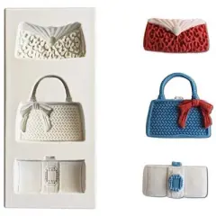 O'Creme Ladies Handbags Silicone Fondant Mold - 1" x 4" - White