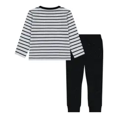 Andy & Evan Toddler  Long Sleeve Holiday Graphic Tee Set White, Size 2T