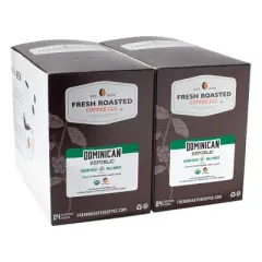 Fresh Roasted Coffee - 48 CT Organic Dominican Republic Medium Roast Single Serve Pods