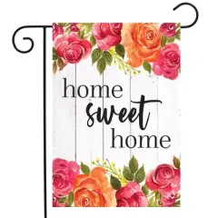 Briarwood Lane Spring Garden Flag 12x18 For Outdoor Farmhouse Home Sweet Home Floral For Spring Garden Flag Flags For Outside