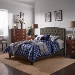 Geralynn Adjustable Diamond Tufted Arch Back Bed - Inspire Q