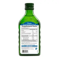 Carlson - Cod Liver Oil, 1100 mg Omega-3s + A & D3, Norwegian, Wild Caught, Sustainably Sourced, Unflavored