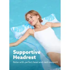 Joyfy Pool Floats, Inflatable Pool Water Hammock Floaties for Adults, 4-in-1 Multi-Purpose Pool Float Lounger for Lake Beach