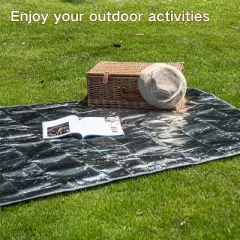 Naturehike Aluminum Foil Foldable Picnic Blanket, Ultralight Ground Sheet Mat, Waterproof Camping Tarp, Foldable Sleeping Pad for Outdoor Picnic