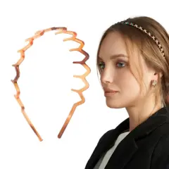 Unique Bargains Women's Cute Toothed Triangular Headbands 1 Pc