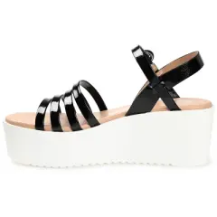 Journee Collection Womens Miragge Tru Comfort Foam Ankle Strap Platform Sandals