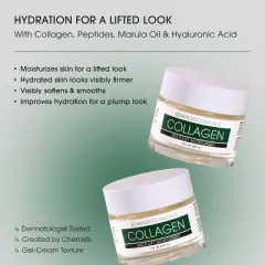 Advanced Clinicals Collagen Face Moisturizer + Collagen Body Cream. Fragrance Free Face & Body Lotion For Crepey Skin & Wrinkles, 2 Piece Set