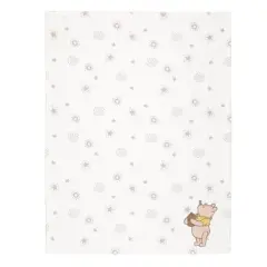 Lambs & Ivy Disney Baby WINNIE THE POOH Cream Fleece Appliqued Baby Blanket