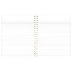Sugar Paper Essentials 100pg Ruled Notebook 11"x9.625" Spiral White Dot: College Ruled, Soft Cover, Acid-Free, Perforated Pages