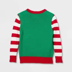 Toddler Boys' The Grinch Define Naughty Knitted Pullover Sweater - Green