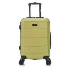 DUKAP Sense Lightweight Hardside Carry On Spinner Suitcase - Green
