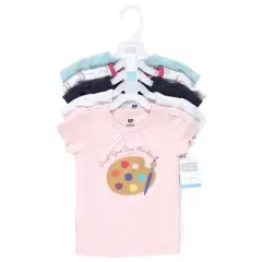 Hudson Baby Infant and Toddler Girl Short Sleeve T-Shirts, Creativity