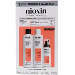 Nioxin System 4 Trio: Cleanser Shampoo 10.1 oz , Scalp Therapy Conditioner 10.1 oz , Scalp & Hair Treatment 3.38 oz