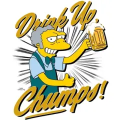 Men's The Simpsons Moe Drink Up Chumps T-Shirt
