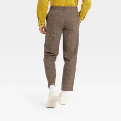 Houston White Adult Plaid Tailored Suit Pants - Brown