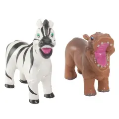 Wild Republic Soft and Squeezable Safari Animal Playset - 6 Piece Set
