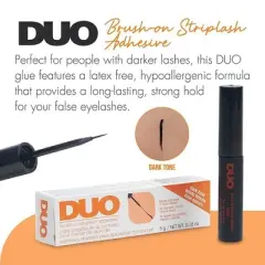 Ardell Duo Dark Brush On Adhesive, 0.18 oz (PACK OF 2) - Eyelash Glue for Eye Lashes | UPC#. 073930568964