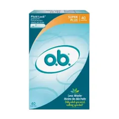 o.b. Original Tampons - Applicator-Free - Unscented - Super Plus - 40ct