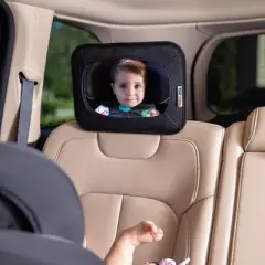 Nuby x Safe in the Seat Soft Fabric Backseat Baby View Mirror