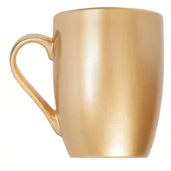 Elanze Designs Mother's Day Appreciation Coffee Cup Mug 10 Ounce Ceramic With Shimmery Metallic Finish Best Mom Ever Caterpillar Vegas Gold