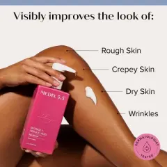 MEDIX 5.5 Retinol Body Cream and Collagen Body Cream for Wrinkles, Dry Skin, Hydrating, and Moisturizing. Set of Two - 15 Oz