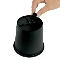 Okak Round Plastic Plant Pots with Drainage 5-Pack, Multi Sizes for Succulents/Seed Starting/Herbs, Reusable Nursery Planter