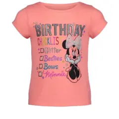Disney Minnie Mouse Graphic T-Shirt Tulle Skirt and Headband Set Pink/White 