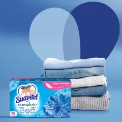 Suavitel Complete Scented Fabric Conditioner Dryer Sheets for Laundry - Field Flowers - 185 ct