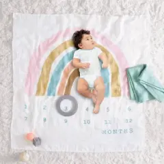 Muslin Blanket with Felt Frame Rainbow - Cloud Island&trade;