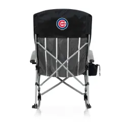 MLB Chicago Cubs Outdoor Rocking Camp Chair - Black