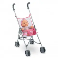 Corolle Umbrella Doll Stroller - Pink - Inspired by Stroller for Real Babies