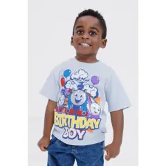 THOMAS & FRIENDS Birthday Metallic Print T-Shirt Toddler