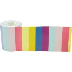 Teacher Created Resources Oh Happy Day Straight Rolled Border Trim 3" x 50' Stripes 3 Packs