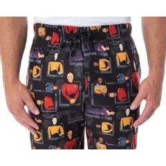 Star Trek The Next Generation Men's Allover Character Sleep Pajama Pants