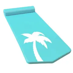California Sun Luxury Vinyl-Dipped Pool Float with Built-in Pillow &ndash; Soft Closed-Cell Foam Lounger for Adults, Unsinkable Water Mat