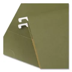 Universal Hanging File Folders, Legal Size, 1/5-Cut Tabs, Standard Green, 50/Carton