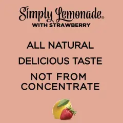 Simply Lemonade with Strawberry Juice - 52 fl oz