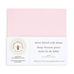 Burt's Bees Baby&reg; Organic Mini Crib Sheet - Solid Pink