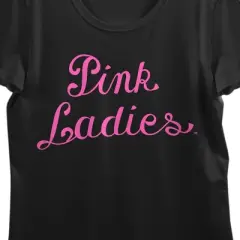 Grease Pink Ladies Logo Crew Neck Short Sleeve Black Women&rsquo;s T-shirt