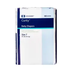 Curity Baby Diapers with Tabs, Super Absorbent