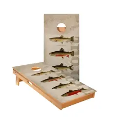 Skips Garage Trout Cornhole Boards - ACA Star Series
