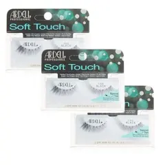 Ardell Soft Touch Tapered Tip Lashes 150 Black - 61603 (3 Pack)