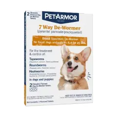 PetArmor 7-Way Deworm Dog Insect Treatment for Dogs