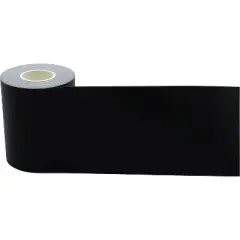 Teacher Created Resources Straight Rolled Border Trim 3" x 50' Black Solid 3/Pack (TCR8925-3)
