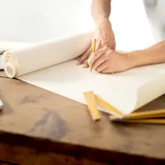 School Smart Butcher Kraft Paper Roll, Uncoated, 40 lbs, 24 Inches x 1000 Feet, White