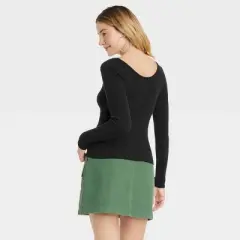 Women's Shrunken Rib Scoop Neck Pullover Sweater - Universal Thread&trade;