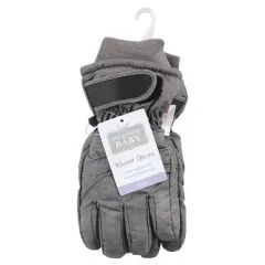 Hudson Baby Unisex Snow Gloves, Heather Charcoal