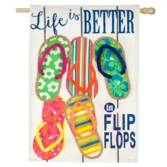 Evergreen Life Is Better In Flip Flops Suede House
