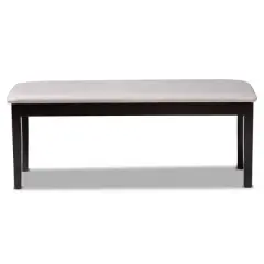 Teresa Fabric Upholstered and Wood Dining Bench - Baxton Studio