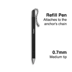 Staples Anchor Ballpoint Pen Refill Medium Tip Black Ink Each (31642-CC)